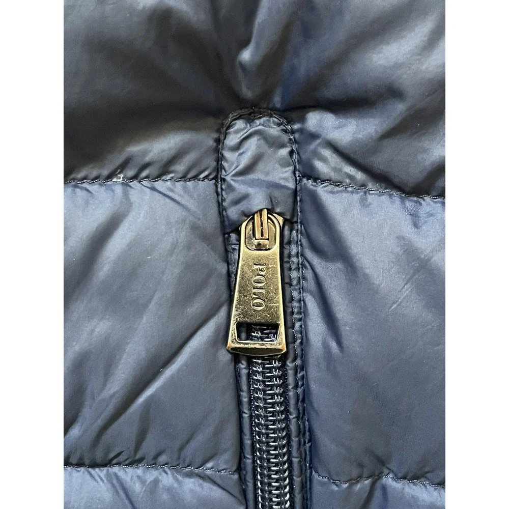 Polo Ralph Lauren Lightweight Down Puffer Jacket Navy Blue Men's Size Small